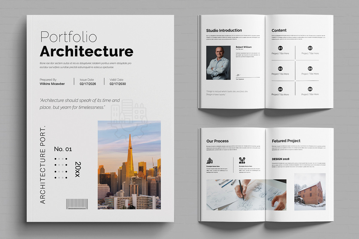 Architecture Portfolio Template, a Brochure Template by MightyDesign (Photo 1 of 6)