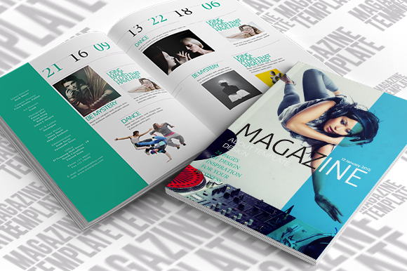 Indesign Magazine Template, a Magazine Template by temphall