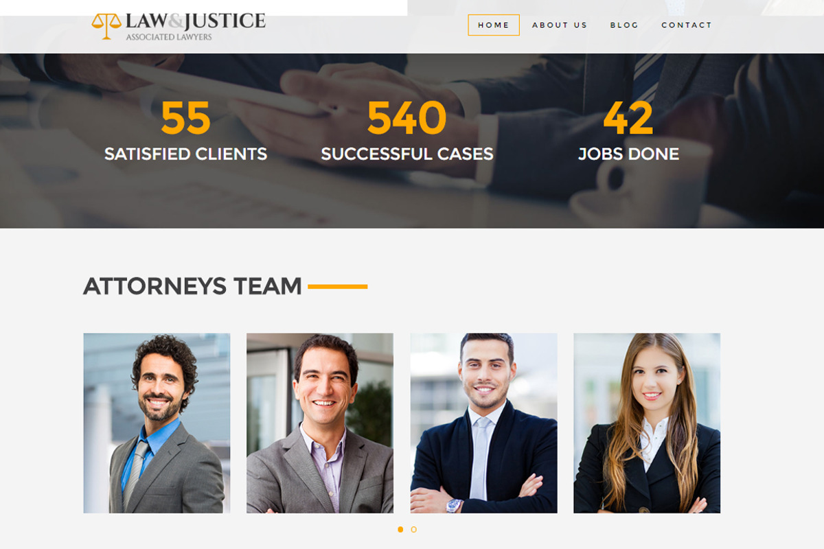 Law&Justice:Attorney WordPress Theme, a WordPress Template by ThemeBear (Photo 3 of 8)