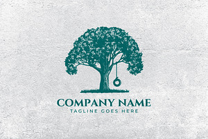 Oak Swingin Tire Logo Template
