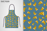 Fast Food Seamless Patterns, a Pattern Graphic by 3Y_Design (Thumbnail 5 of 6)