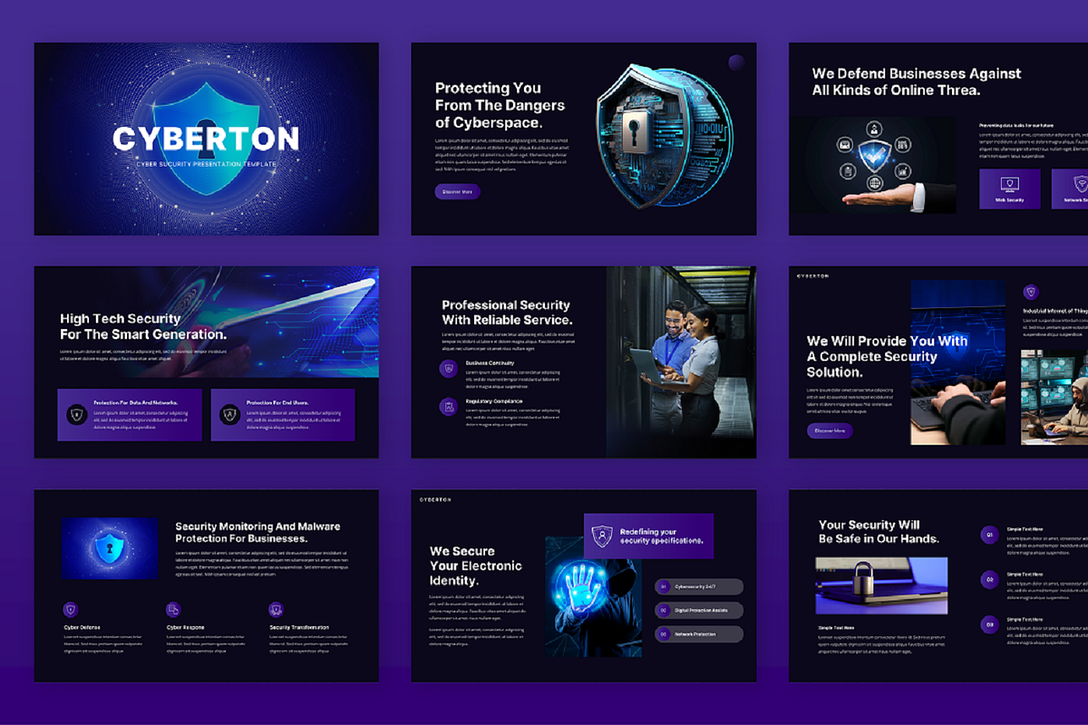 Cyber Security Powerpoint, a Presentation Template by Biwarastudio (Photo 2 of 5)