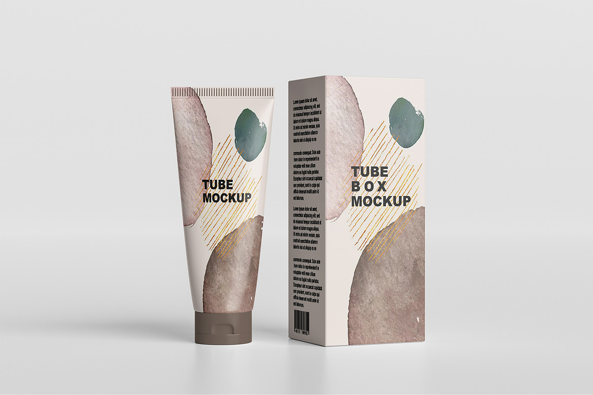 Cosmetic Tube & Jar Box Mockup, a Product Mockup by Mockupfit (Photo 12 of 44)