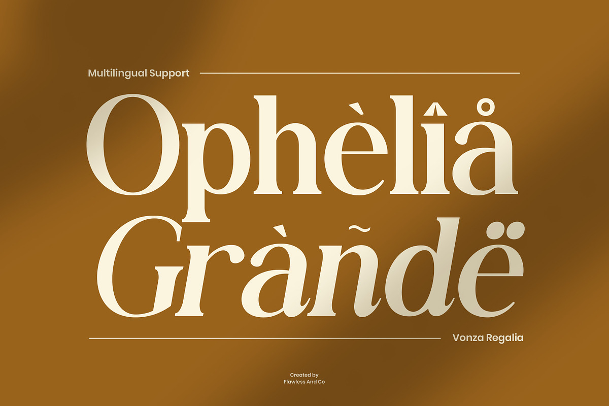 Vonza Regalia – Luxury Serif Duo Fon, a Sans Serif Font by Flawless And Co (Photo 6 of 10)