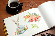 Hello Spring Watercolor Illustration, an Illustration by Watercolor Nomads (Thumbnail 3 of 4)