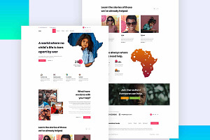 Charity Web Template In Figma