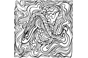 Set of 20 Psychedelic Coloring Page, a Decorative Illustration by Space_Oleandr (Thumbnail 8 of 8)