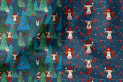 Christmas Bull Watercolor, a Pattern Graphic by watercolor kamill (Thumbnail 6 of 9)