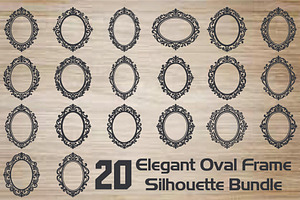 Elegant Oval Frame Silhouette