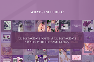 250 Purple Instagram Templates