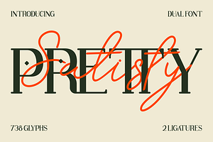 Pretty Satisfy - Luxury Font Duo