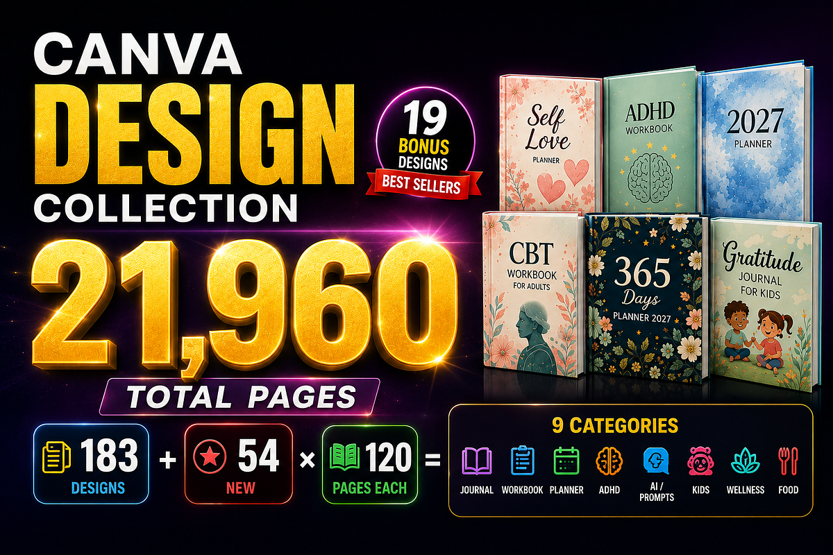 Canva Design Collection Mega Bundle, a Social Media Template by Graphicuss (Photo 3 of 9)