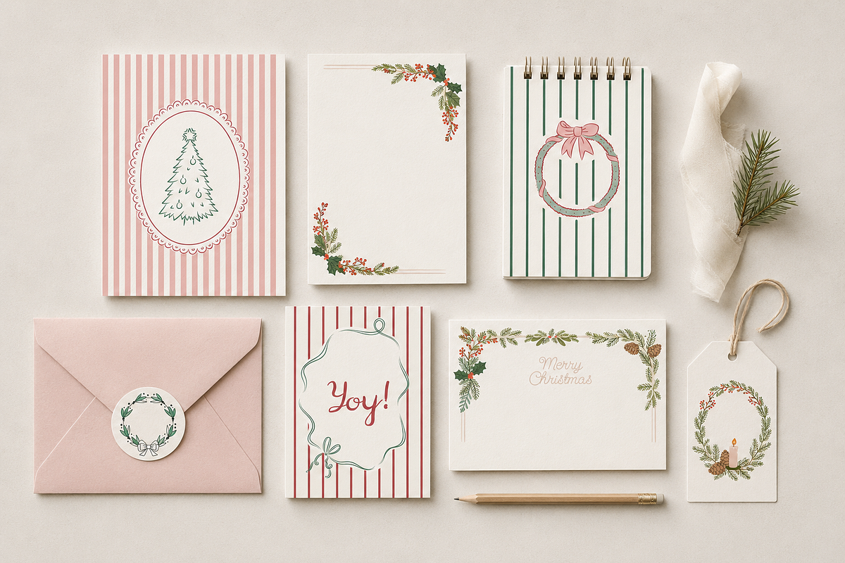 Christmas Frames and Posters, a Seasonal Illustration by Anna Studio (Photo 7 of 11)