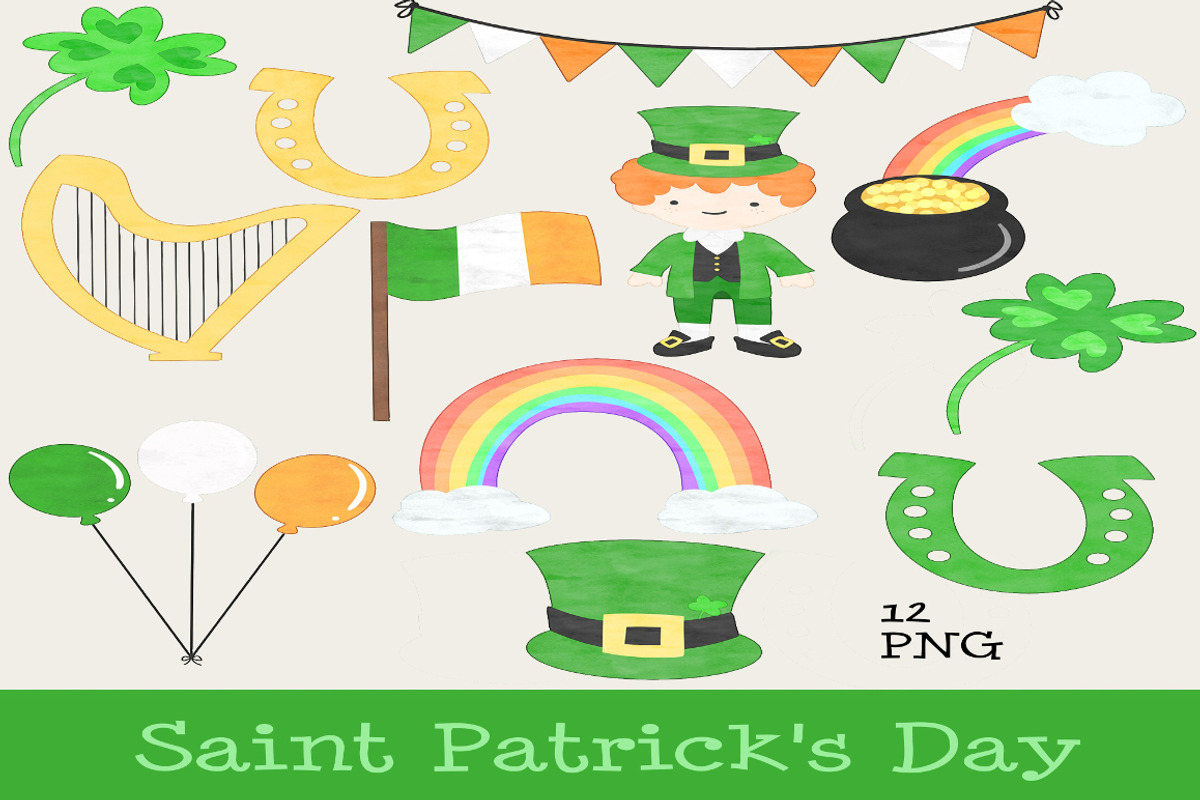 St. Patrick's Day Clip Art, an Illustration by adorkible