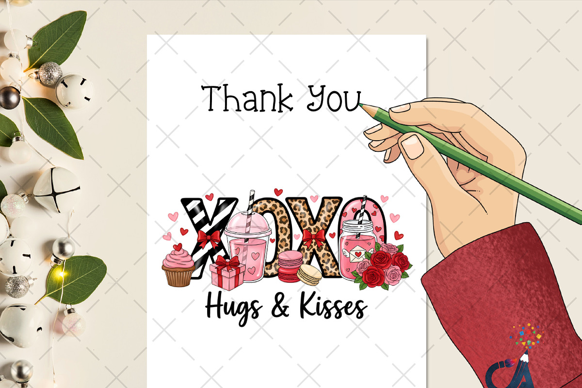 Xoxo Coffee Cup Valentine Png, an Illustration by Creative Art (Photo 3 of 6)