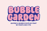 Bubble Garden - Playful Bubble Font, a Sans Serif Font by Four Lines Std. (Thumbnail 1 of 11)