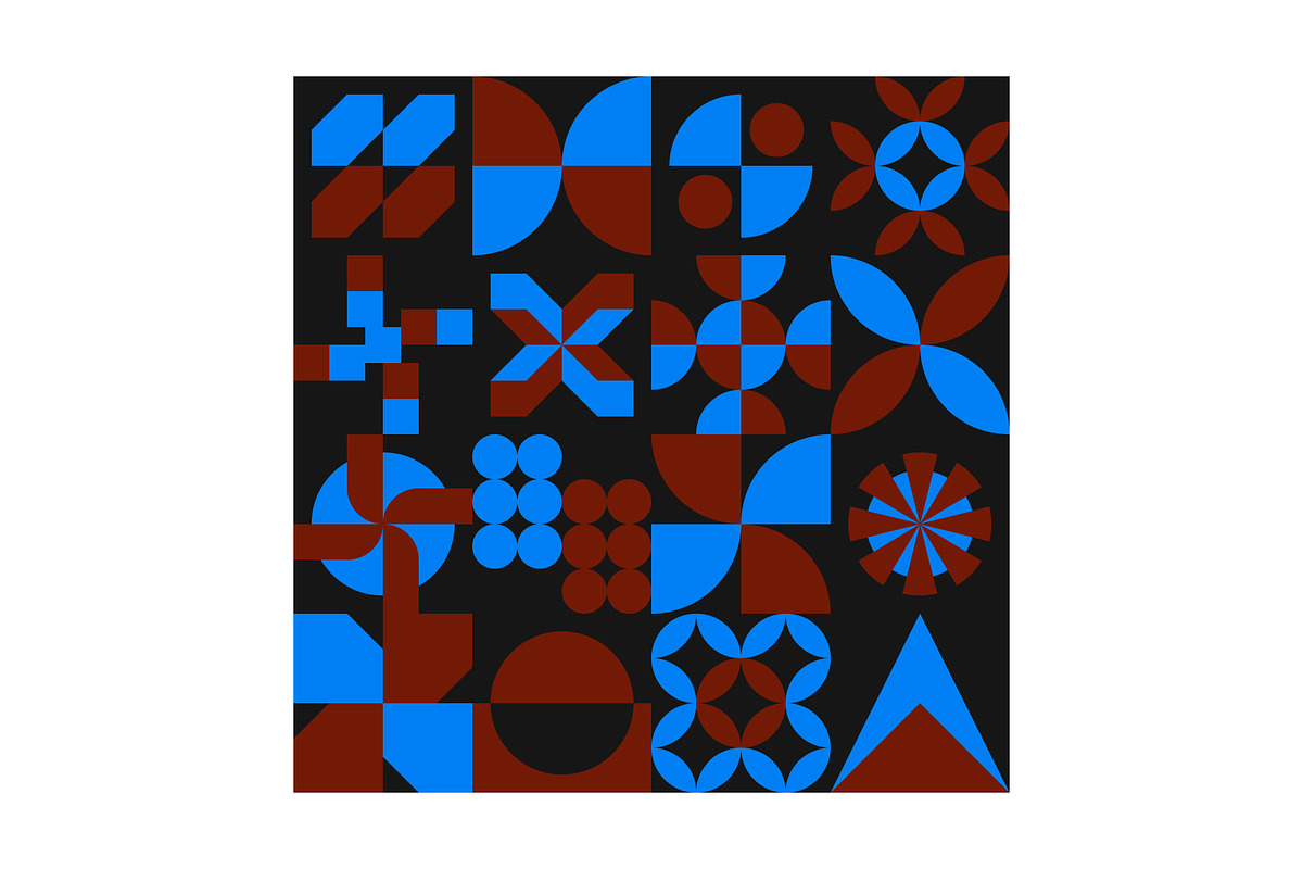 Geometric Shapes Dots Construction, a Pattern Graphic by Neo Geo (Photo 2 of 9)