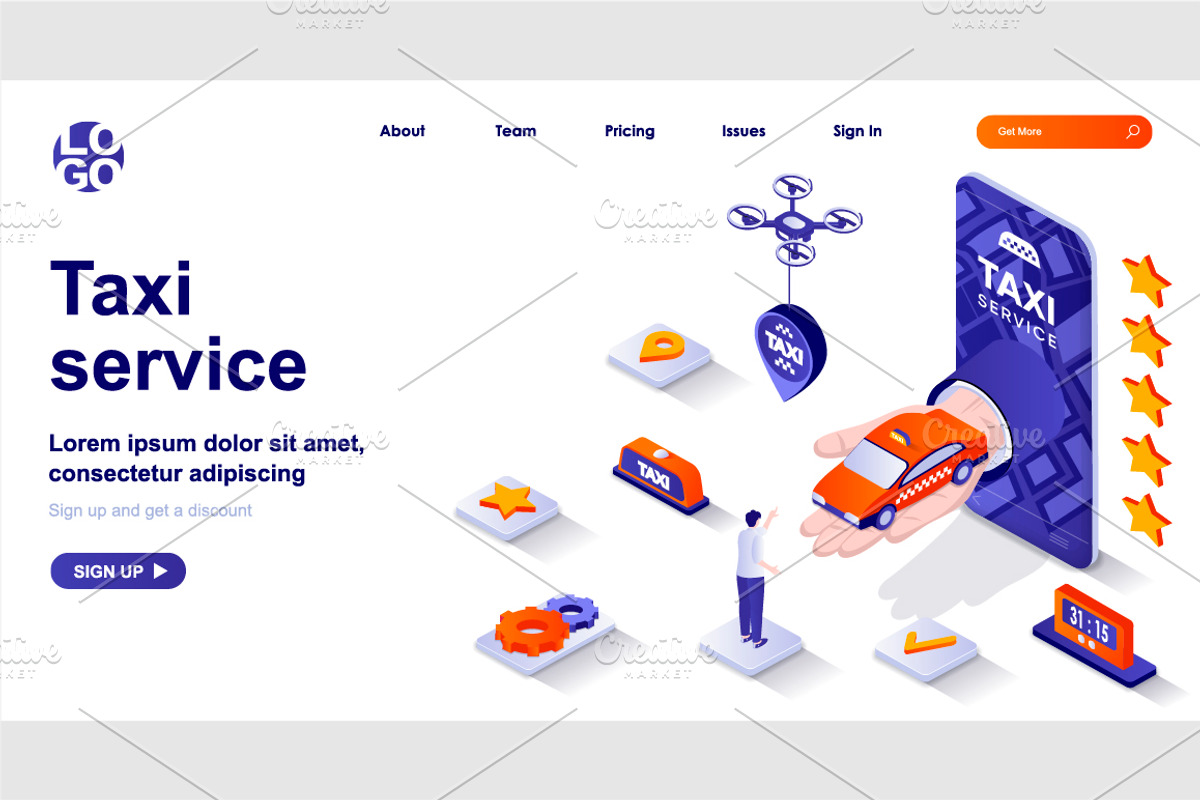 Isometric Landing Page Template, a Templates & Theme by alexdndz (Photo 27 of 31)