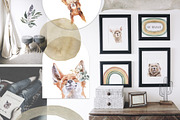 Boho Watercolor Animals & Rainbows, an Animal Illustration by Cat In Colour (Thumbnail 2 of 12)