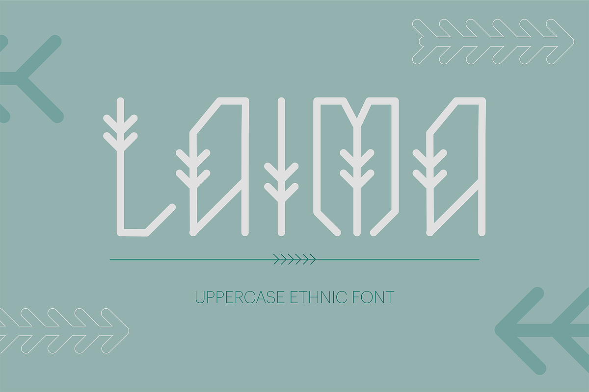 Laima Uppercase Ethnic Font