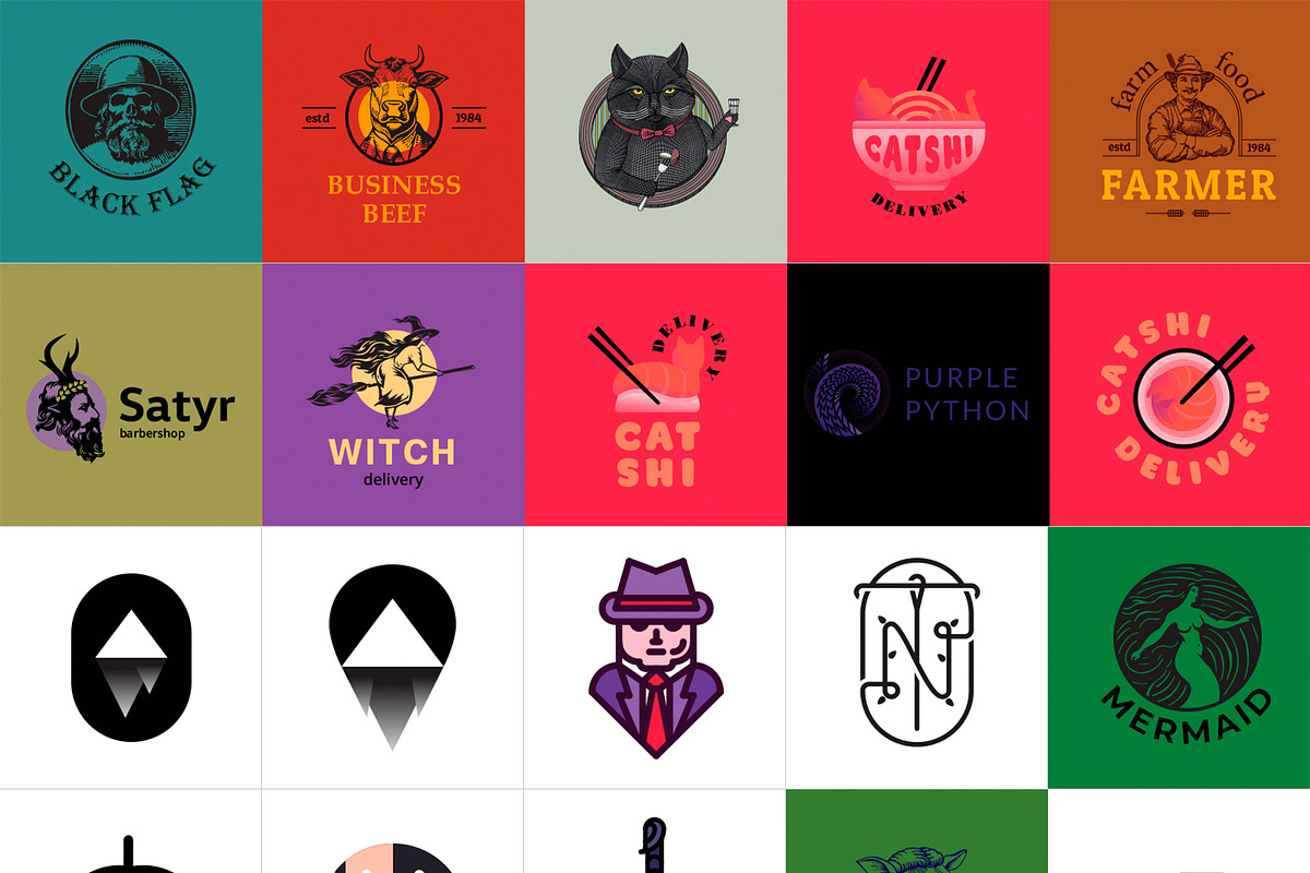 300 Logos & Marks Bundle, a Branding & Logo Template by Last Spark (Photo 3 of 6)