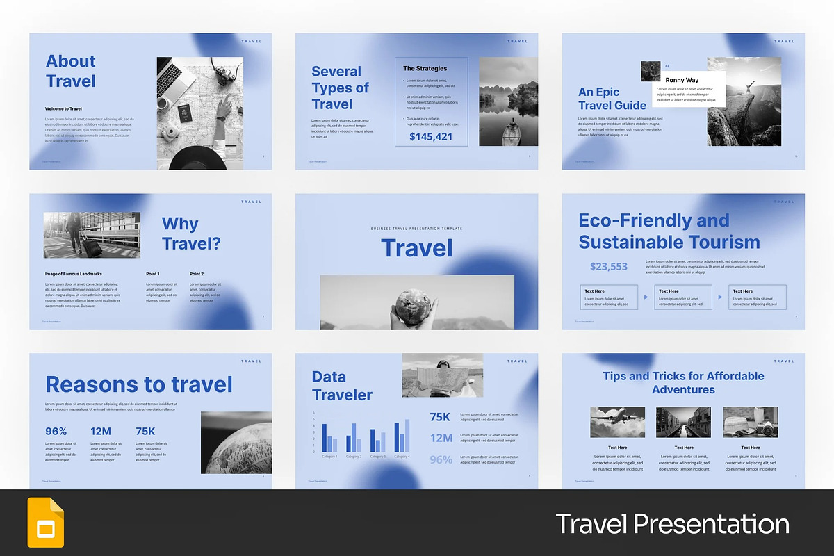 Travel Agency Google Slides, PPoint, a Presentation Template by Fit-tee (Photo 1 of 4)