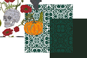 Gothic Harvest Garden Pattern, a Pattern Graphic by NayaChu (Thumbnail 9 of 9)