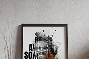 Typography portrait effect template, an Action Add-On by Photoshop Action (Thumbnail 12 of 16)