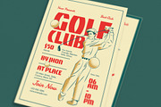 Retro Golf Club Flyer, a Flyer Template by Guuver (Thumbnail 2 of 3)