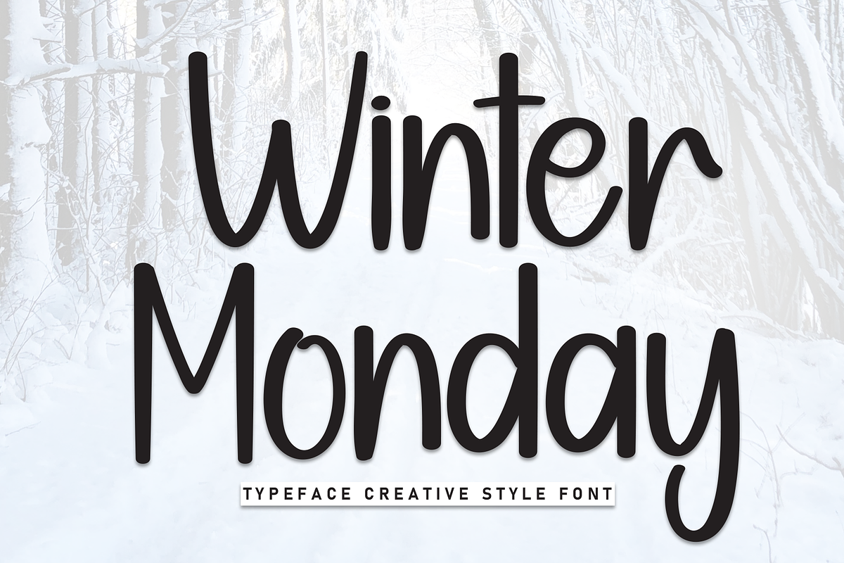 Winter Monday | Script Font, a Script Font by Scratchones (Photo 1 of 8)