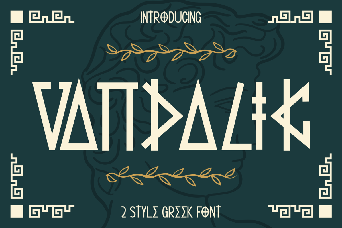 Vandalik 2 Type Greek Font, a Font by PutraCetol Studio (Photo 1 of 6)