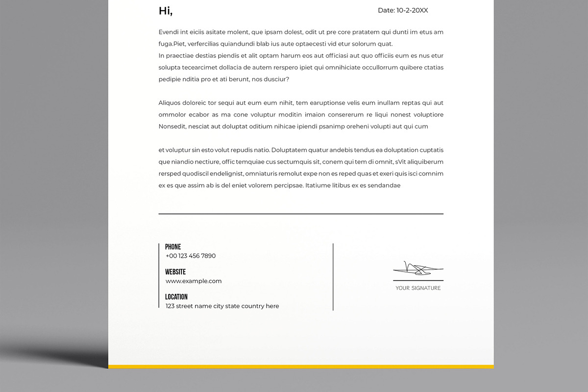 Professional Modern Minimalist, a Stationery Template by MightyDesign (Photo 5 of 8)