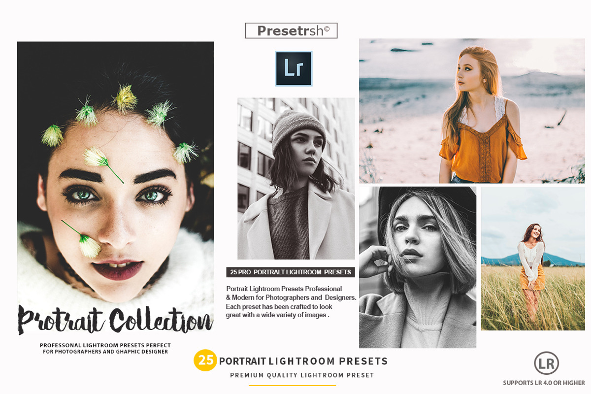 25 Pro Portrait Lightroom Presets preview 2