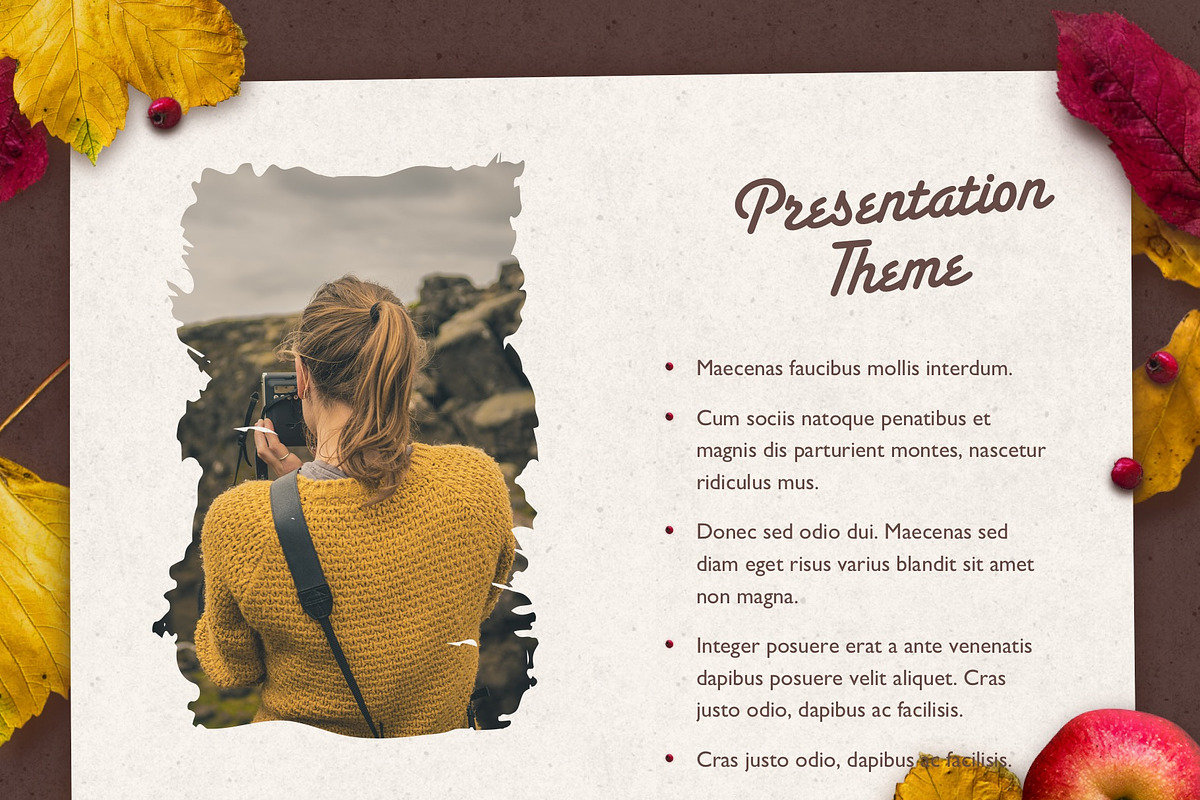 Golden Leaves PowerPoint Theme, a Presentation Template by Jumsoft (Photo 9 of 19)