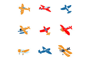 Airplanes. 30 Vector Patterns