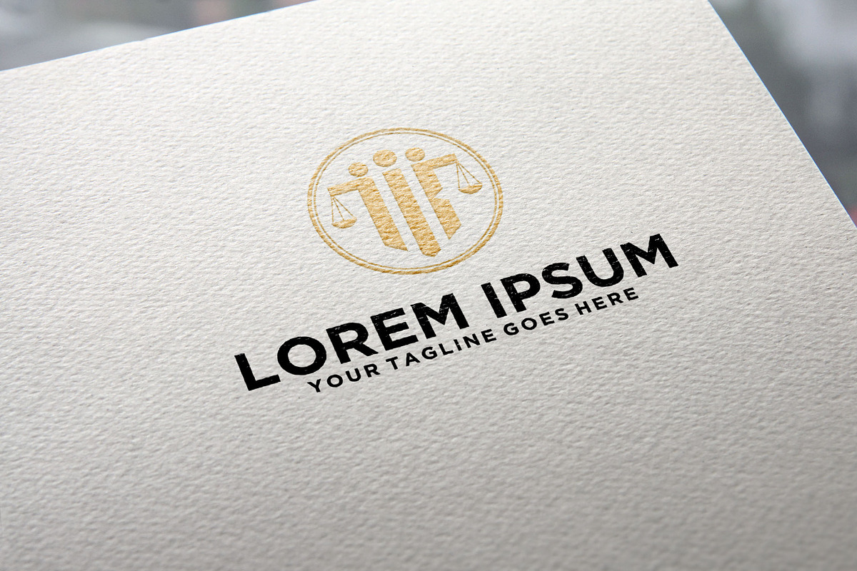 Law Firm Attorney logo design, a Branding & Logo Template by REDVY CREATIVE