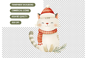 Winter Woodland Animals Clipart, an Illustration by TatiMockup (Thumbnail 5 of 5)