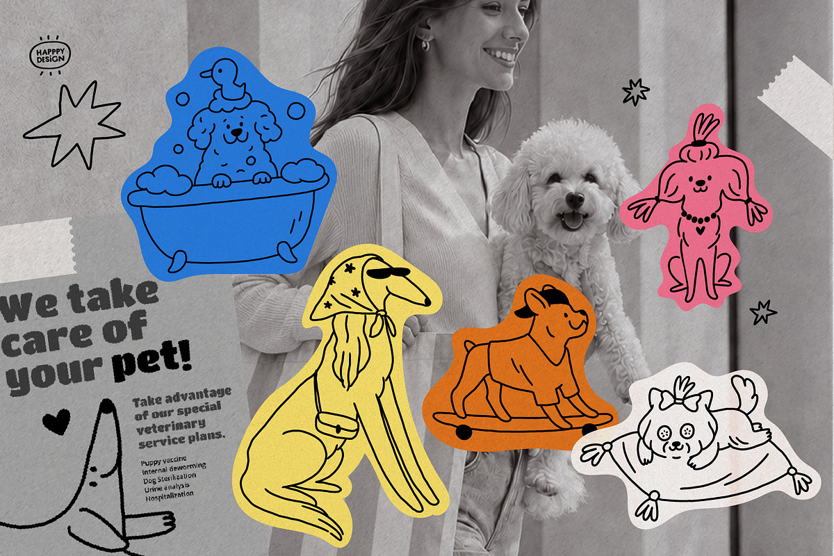 Dog illustration bundle, an Animal Illustration by happpydesign (Photo 15 of 18)