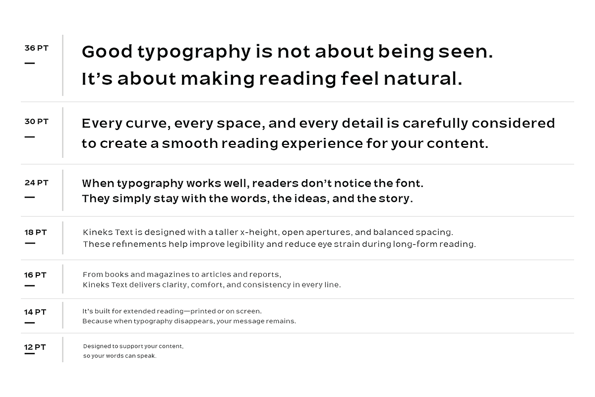 Kineks Text | Neo-Grotesque Typeface, a Sans Serif Font by By Kineks (Photo 6 of 10)
