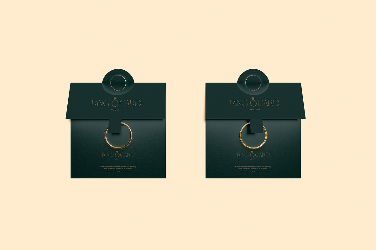 Ring Card Mockup, a Household Mockup by xavier_studio (Photo 2 of 5)