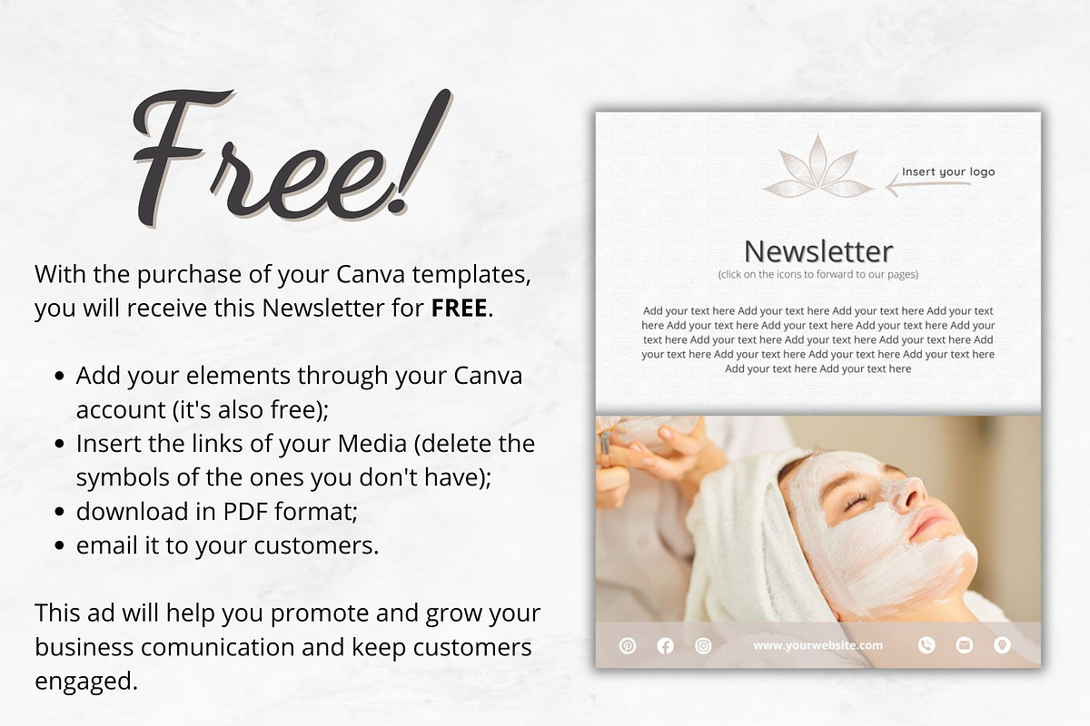 Beauty Canva Templates, a Social Media Template by Talipic Designs (Photo 4 of 5)