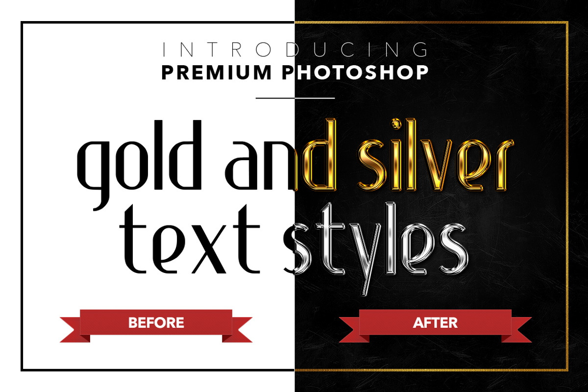 Gold & Silver #1 - 20 Text Styles, a Layer Style Add-On by Jonas Stensgaard (Photo 22 of 23)