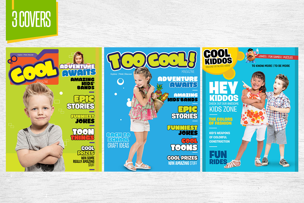 Kids Magazine Template, a Magazine Template by Red Cactus Creative (Photo 2 of 18)