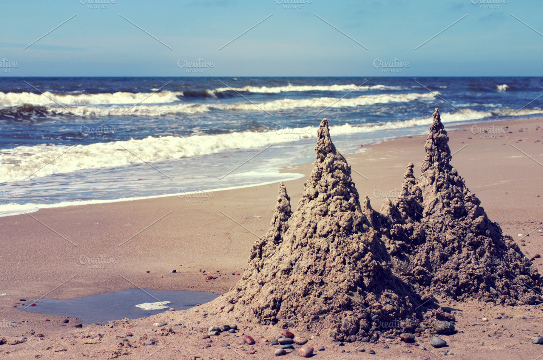 Sandcastle on the beach, a Nature Photo by BOOCYS