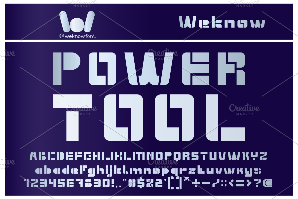 Extra Machine font, a Font by weknow (Photo 4 of 5)