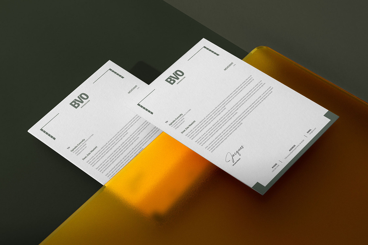 Professional Company Letterhead, a Stationery Template by AyshaCanvas (Photo 2 of 3)