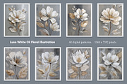 Luxe White Oil Floral Illustration, a Decorative Illustration by Housui Patterns (Thumbnail 5 of 17)