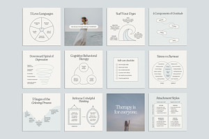 Therapist Social Kit - Canva