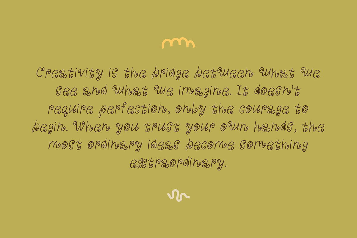 quirky whimsical playful font, a Handwritten Font by Ashiya Pixel (Photo 4 of 9)