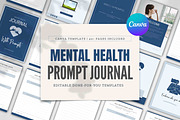 Mental Health Journaling | Canva, a Magazine Template by Designs by Darowan (Thumbnail 1 of 10)
